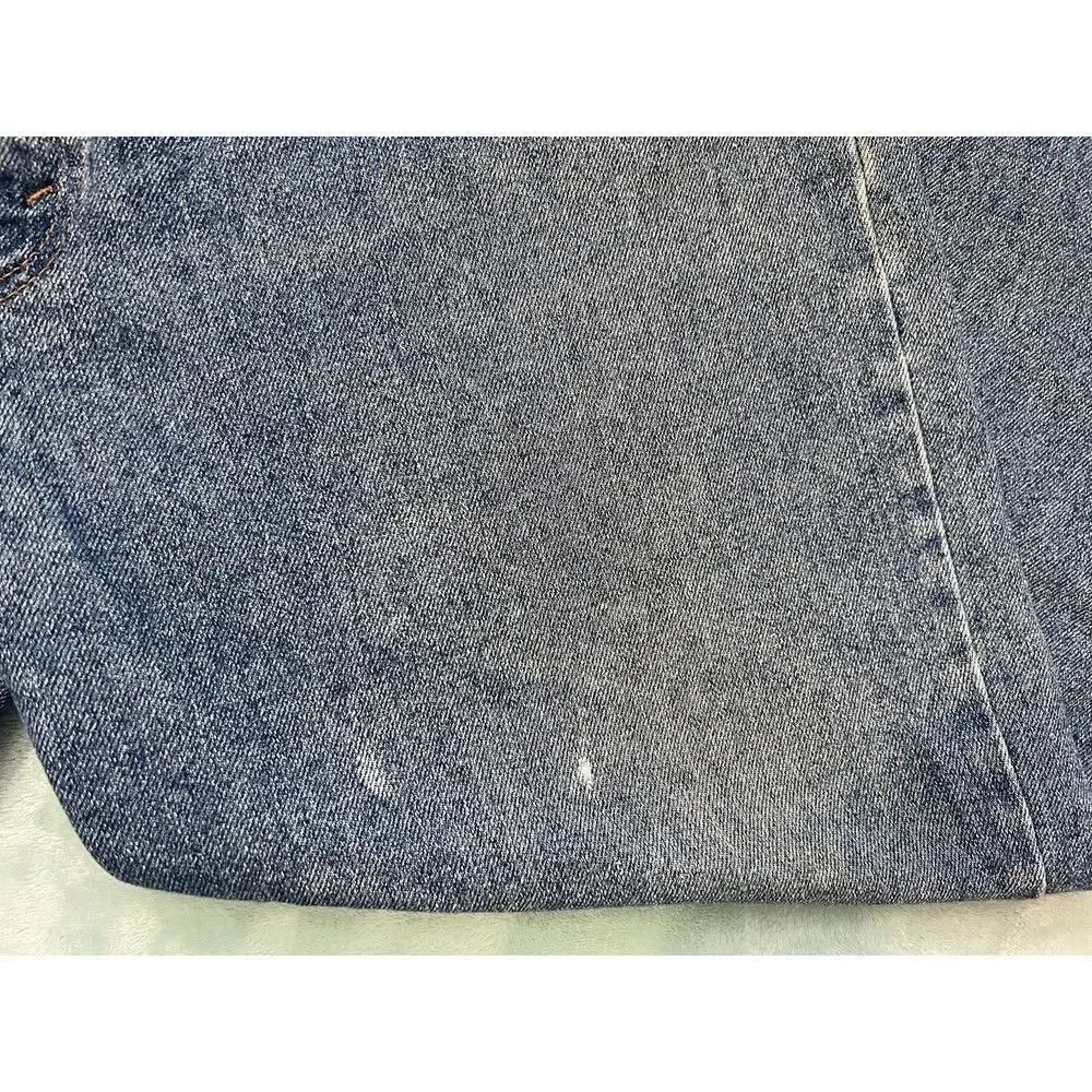 * Vintage Levis 540 Jeans Mens 42x30 Flex Blue Denim Relaxed Fit Brown Tab